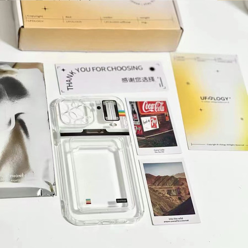 拍立得卡套iphone17promax透明壳16适用于苹果17pro硅胶16潮卡包15promax卡包壳拍立得情侣14pro时尚可放照片 - 图2