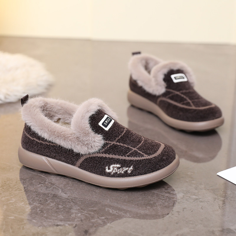 2025冬季新款老北京棉鞋女保暖防寒雪地靴软底防滑加绒加厚妈妈鞋,淘宝优惠券,粉丝福利购,淘宝优惠卷