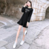 Đầu thu đỏ váy nữ mùa thu váy nhỏ váy nữ cổ tròn áo len cổ lọ 2019 mới thon - váy đầm váy trắng đẹp váy đầm