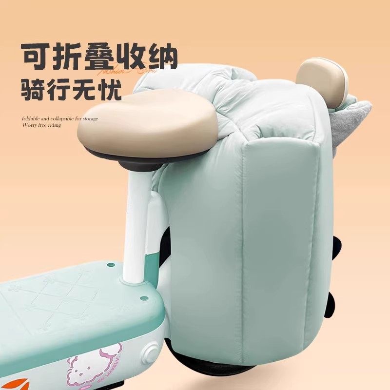 冬季电动车儿童后座挡风被孩子后面电瓶自行车防寒加厚加绒防风罩,淘宝优惠券,粉丝福利购,淘宝优惠卷