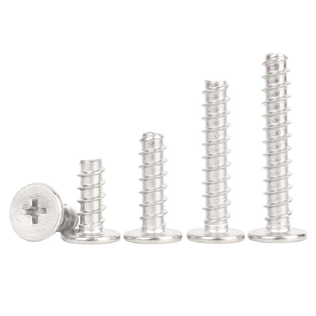 Cross flat head self-tapping screw