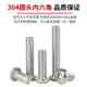 304 round head hexagon screw
