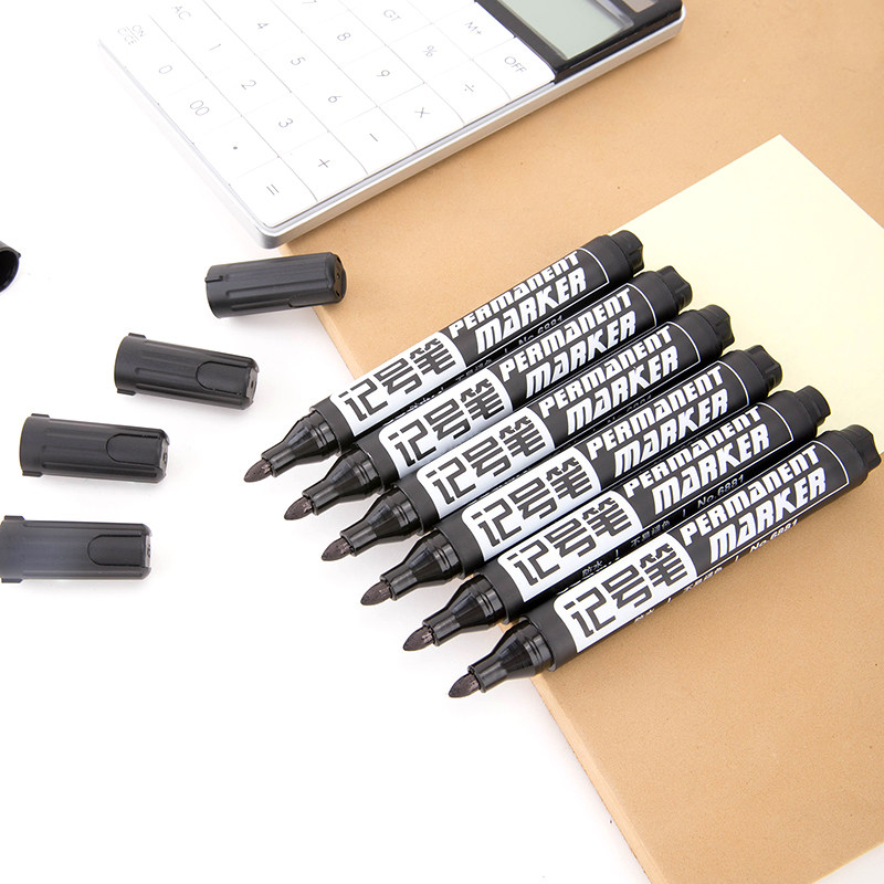 包邮得力33668套装记号笔油性物流大头笔 马克笔黑色办公用品50支,淘宝优惠券,粉丝福利购,淘宝优惠卷