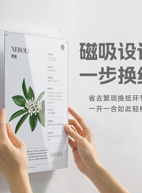 教师简介亚克力相框挂墙