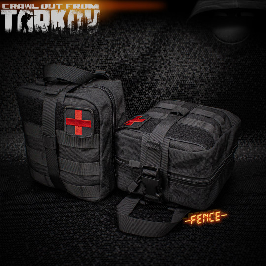 Same style nylon medical first aid bag around the square