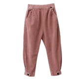 Вельветовые бархатные детские штаны, в западном стиле, подходят для подростков, увеличенная толщина