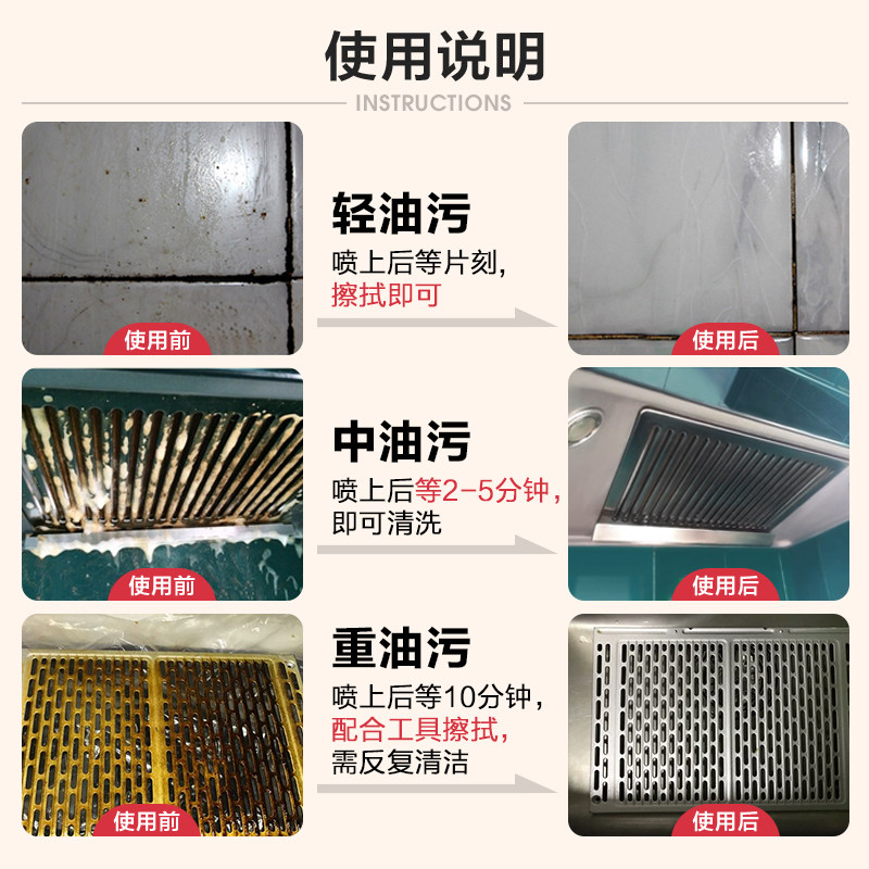 mistolin洗吸抽油烟机清洗剂厨房污渍神器强力去油污净泡沫清洁剂