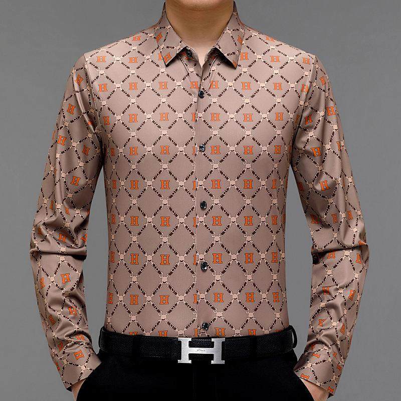 春秋花格221袖高档衬衣男新士款宽衬松无痕长衫薄款免烫寸衣男,淘宝优惠券,粉丝福利购,淘宝优惠卷