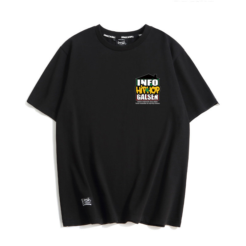 欧美原宿潮牌个性简约情侣短袖t恤 无争君品T恤