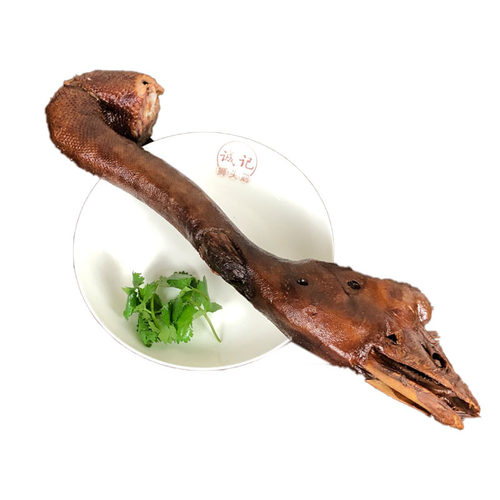 潮汕狮头鹅澄海卤鹅头脖卤味熟食整条500克左右真空包装包含脖子 - 图3