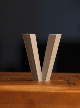 灰色英文3D立体字母摆件