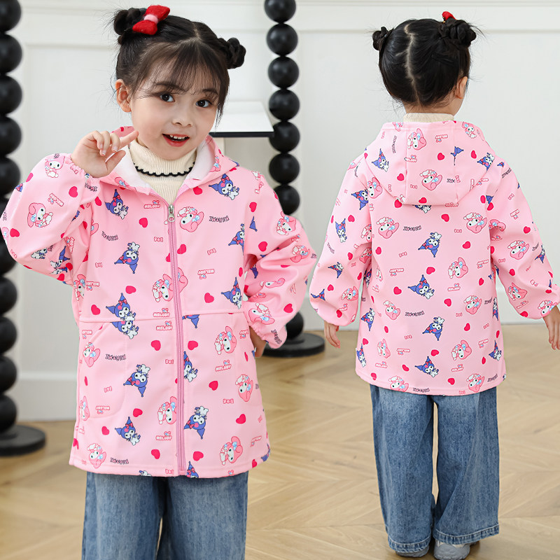 儿童罩衣宝宝吃饭围兜防水秋冬长袖加绒画画围裙男女童羽绒服护衣,淘宝优惠券,粉丝福利购,淘宝优惠卷