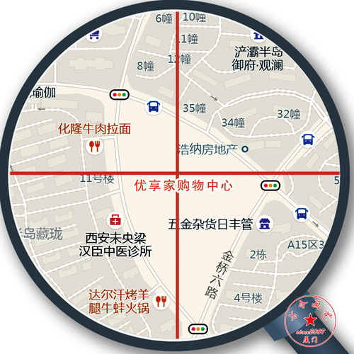 打印2026新版商圈公司方圆内区域高清市场街道商圈图海报装饰画 - 图0