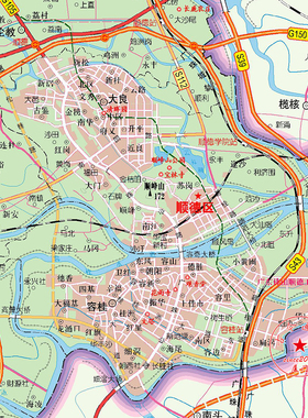 防水可擦写百度高德地图装饰画