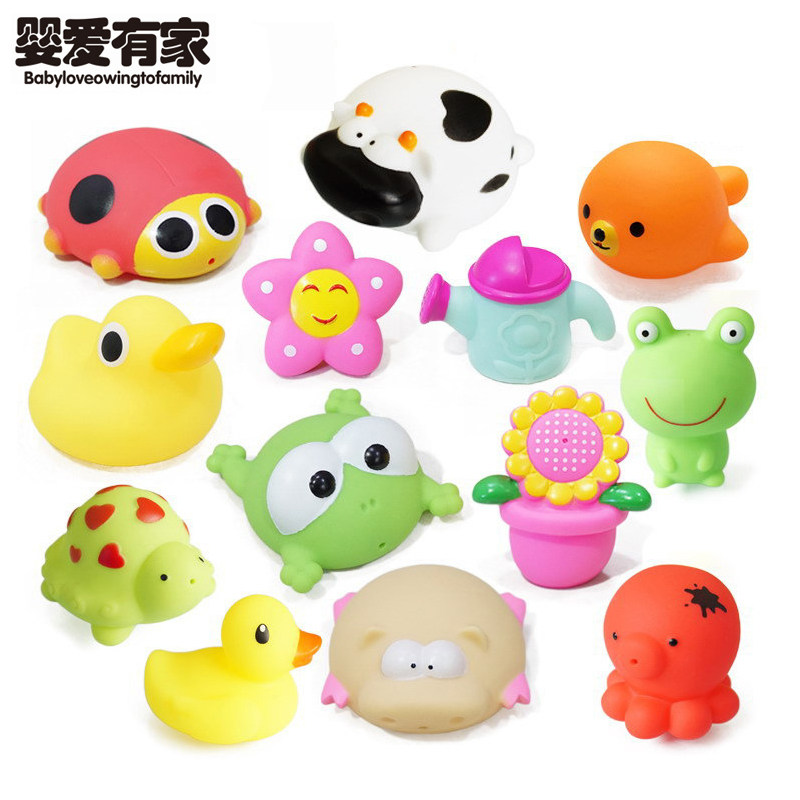 宝宝洗澡玩具可咬软胶仿真动物捏捏叫婴儿童戏水汽车早教捏响喷水,淘宝优惠券,粉丝福利购,淘宝优惠卷
