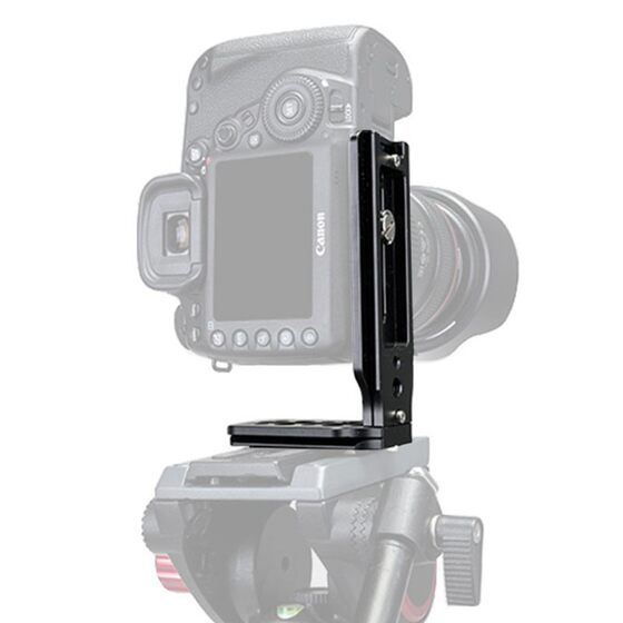 L-type vertical clapper board tripod stabilizer quick release plate