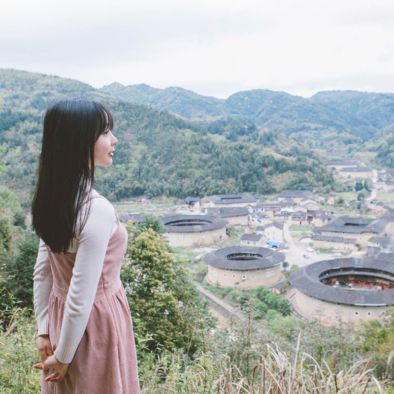 bikego厦门漳州南靖土楼云水谣茶山一日游福建旅游五一周边游