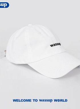 WASSUP刺绣潮牌官方正品鸭舌帽