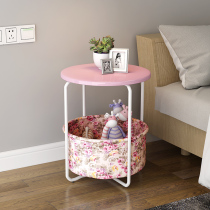 Minimalist sofa side table edge Several corners Several multifunctional small tea table Bedroom bedside table shelves Home small round table