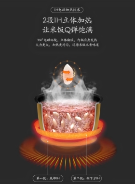 松下家用迷你IH电饭煲AC072