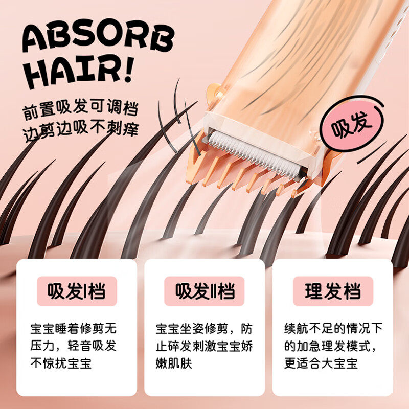 松下婴儿理发器家用宝宝儿童剪发神器自动吸发剃发器电推子PGF21,淘宝优惠券,粉丝福利购,淘宝优惠卷