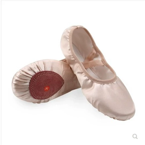 Атласная обувь обувь женская балетная ботин
