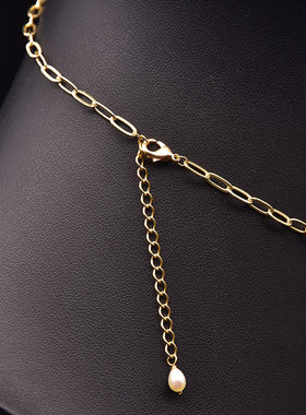 GLSEEVO 天然珍珠多宝彩石项链 民族风夸张时尚 原手工吊坠饰品