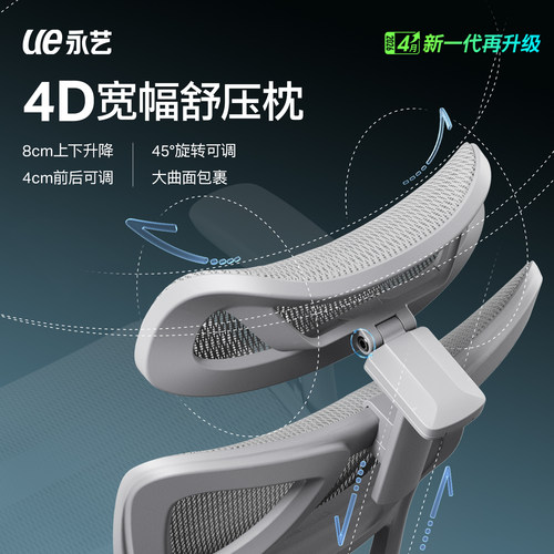 永艺沃克pro+人体工学椅电竞椅电脑椅家用舒适久坐学习办公椅max - 图3