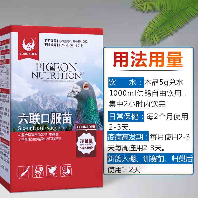 鸽子专用口服苗幼鸽沙门氏菌衣原体六联鸽痘新城疫信非鸽药常见病 - 图1