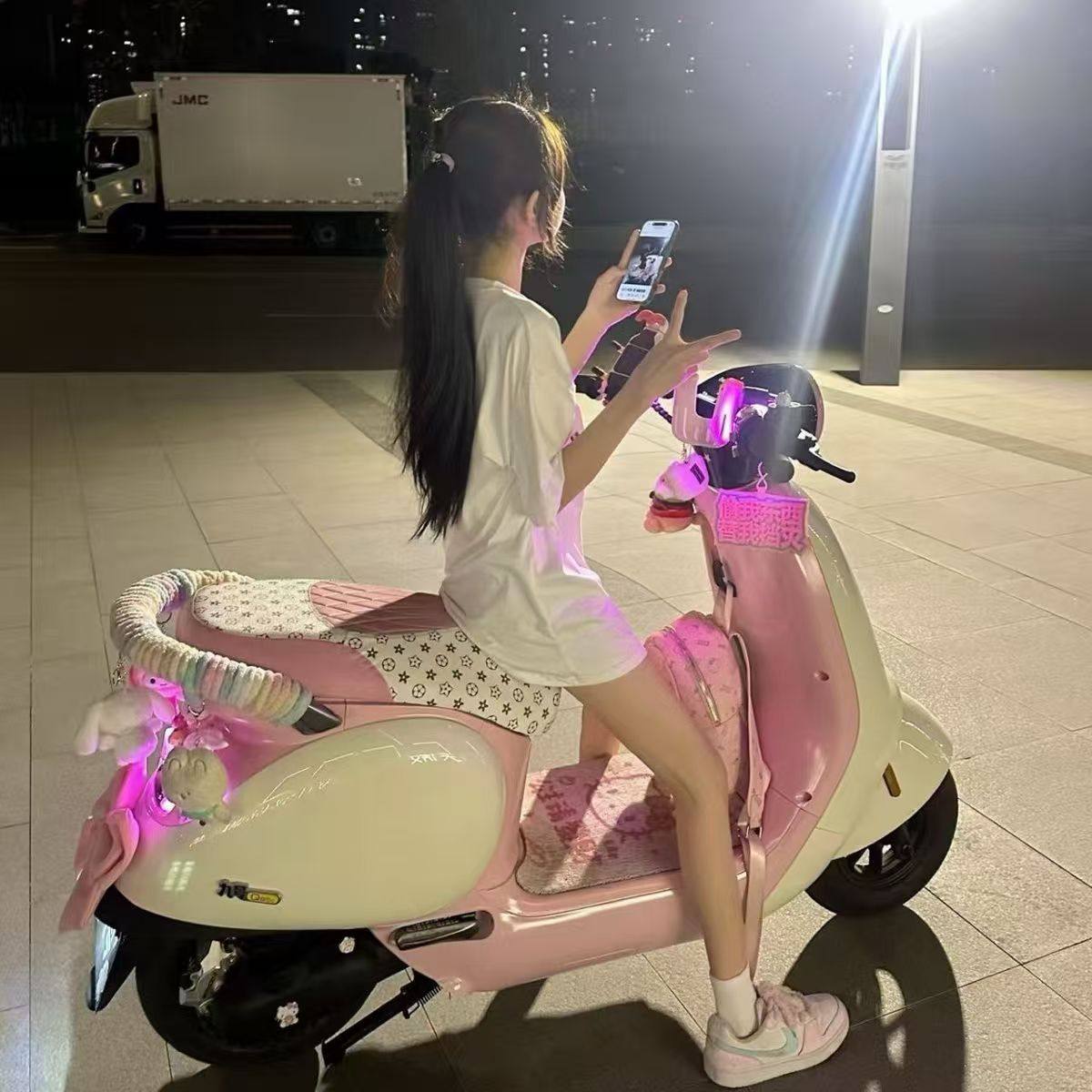 九号电动车尾部装饰小配件缠绕软包扶手毛绒保暖绳女生咯手粗毛线,淘宝优惠券,粉丝福利购,淘宝优惠卷