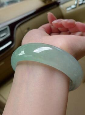 玉手镯带鉴定证书玉镯子石英岩冰种玉石手镯真玉手镯玉手镯女真货