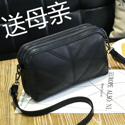 Вместительная и большая сумка на одно плечо, универсальная небольшая сумка, в корейском стиле, из натуральной кожи, для среднего возраста