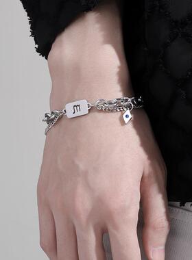 BIing十二星座手链男生轻奢小众设计配饰高级感钛钢男士百搭情侣