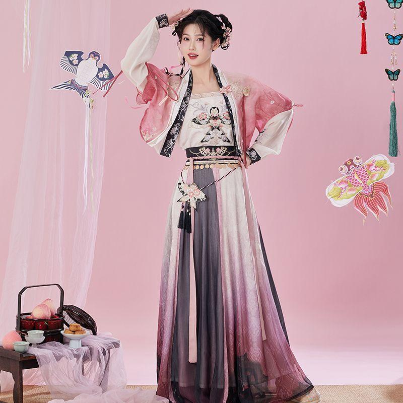 【风引飞鸢】原创汉服女宋制汉服吊带刺绣国风仙改良汉元素春夏款 - 图1