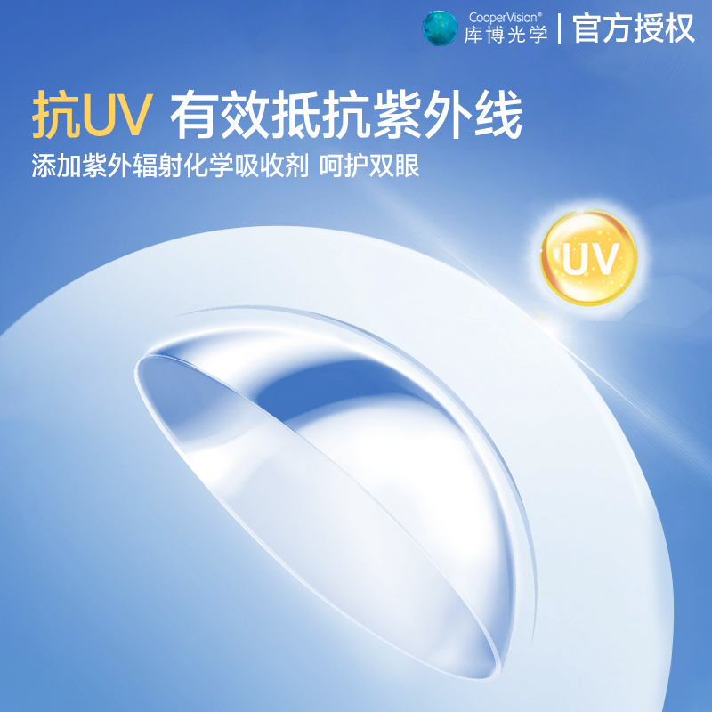 库博光学欧柯视日抛30片装盒隐形近视眼镜原装进口官网旗舰店正品