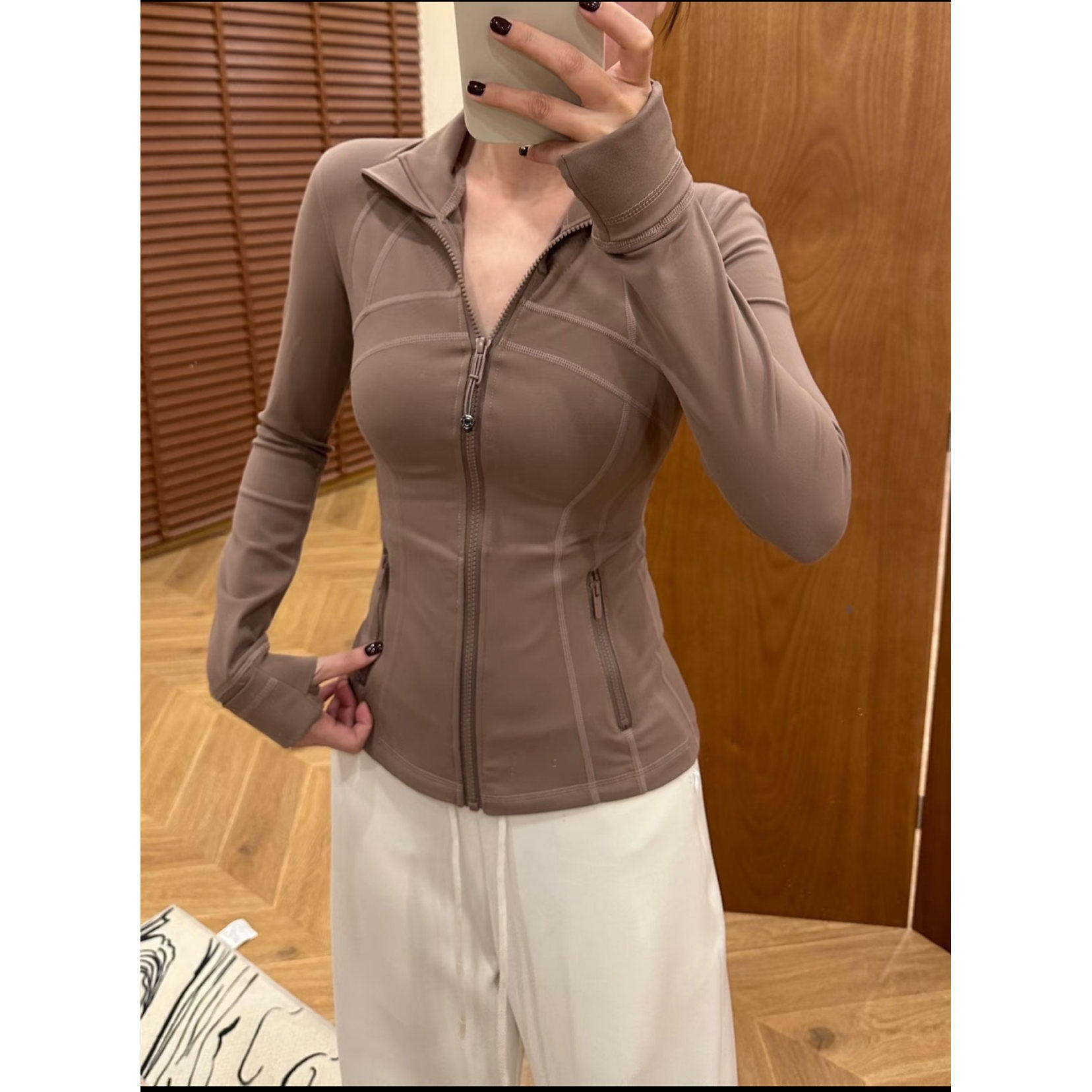 春秋lul同款立领瑜伽服女Defina修身上衣运动夹克健身长袖外套,淘宝优惠券,粉丝福利购,淘宝优惠卷