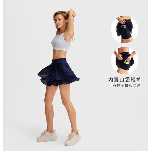 【网球裙】运动短裙春夏女高弹羽毛球高尔夫球裙SK060丨粒子狂热 - 图3