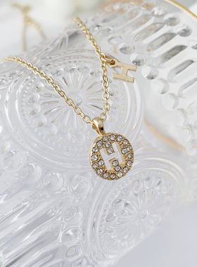 小众设计感字母项链潮女ins微镶