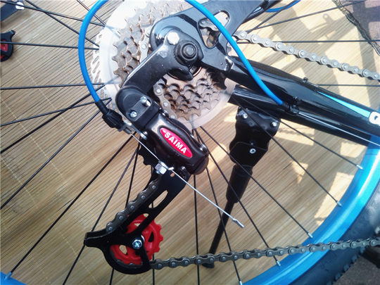 Mountain bike rear pull-up front derailleur accessory transmission