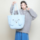 After the winter plush bag coffee color lamb wool shoulder bag women's large capacity tote bag big ear style plush bag