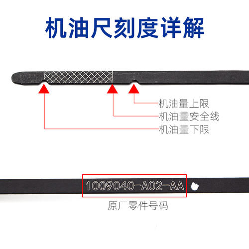 适配长安UNIK/UNIT/UNIV览拓者CS95PLUS发动机机油尺油位计量刻度 - 图2