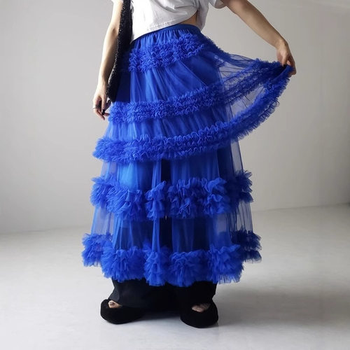 纯色高腰休闲裙 Ladies' solid color high waisted casual skirt - 图2