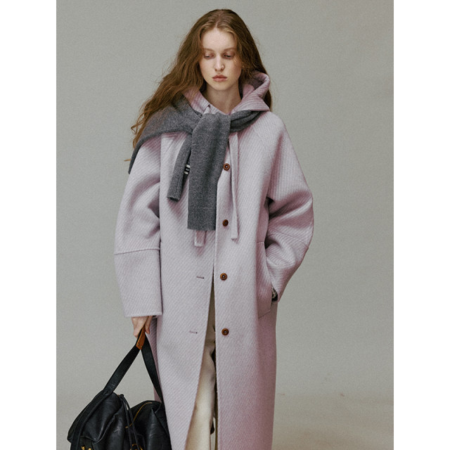 Popchrio custom twill hooded drawstring coat