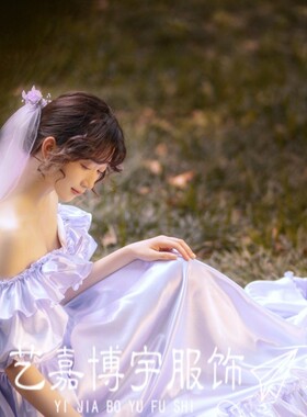 照相馆主题复古婚纱港风礼服法式宫廷青春少女艺术照写真拍摄影服