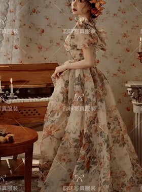 影楼新款个人写真服装法式巴洛克风复古油画风高级感艺术照摄影服