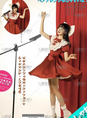 影楼主题复古婚纱昭和打歌少女写真礼服日系画报风公主生日连衣裙