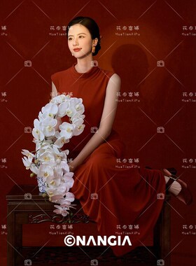 2026影楼新款高级感中国风个人光影情绪新中式气质肖像艺术照服装