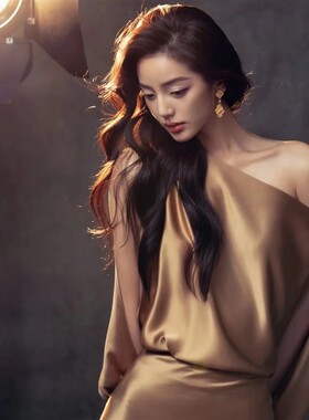 影楼肖像写真服装时尚气质高级感轻熟女杂志风艺术形象照摄影礼服