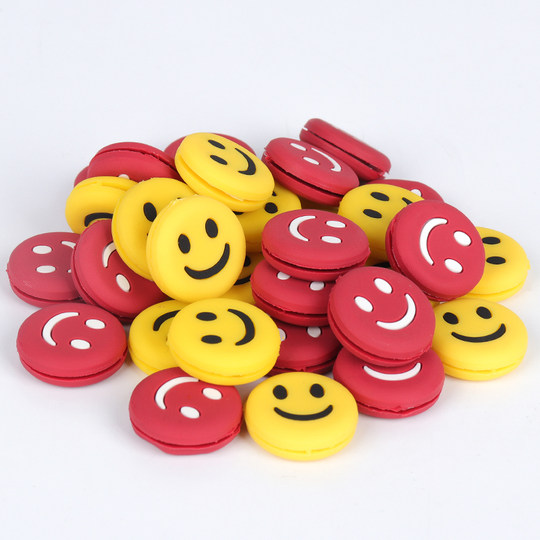 Smiley face and expression tennis racket shock absorber with high appearance and shockproof