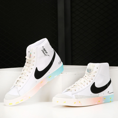 Nike/耐克正品男子开拓者BLAZER MID高帮休闲板鞋DJ4278-101 - 图1